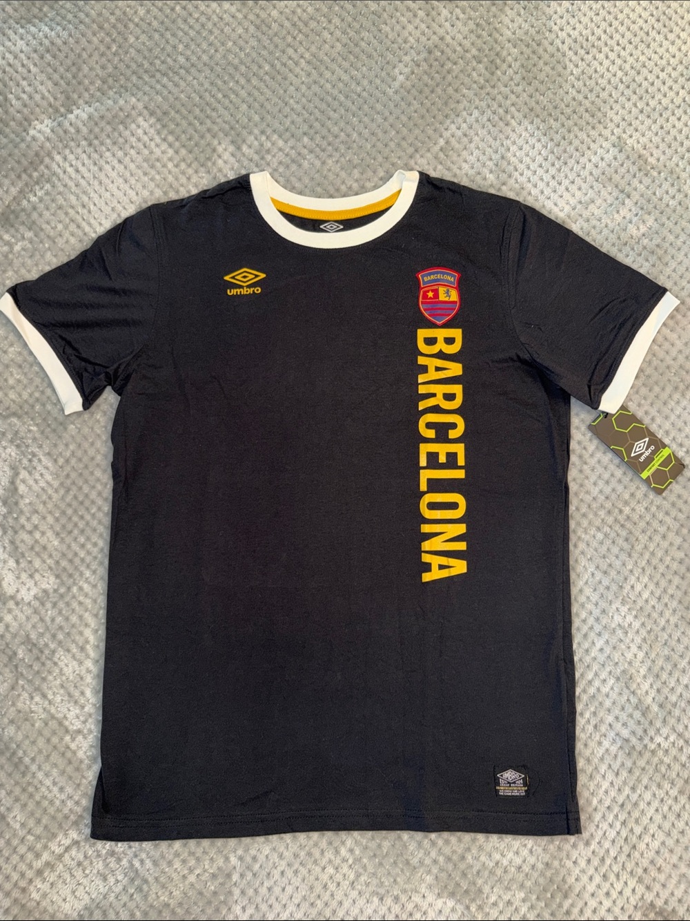 FIFA ⚽️ Umbro Black Barcelona T-Shirt NWT